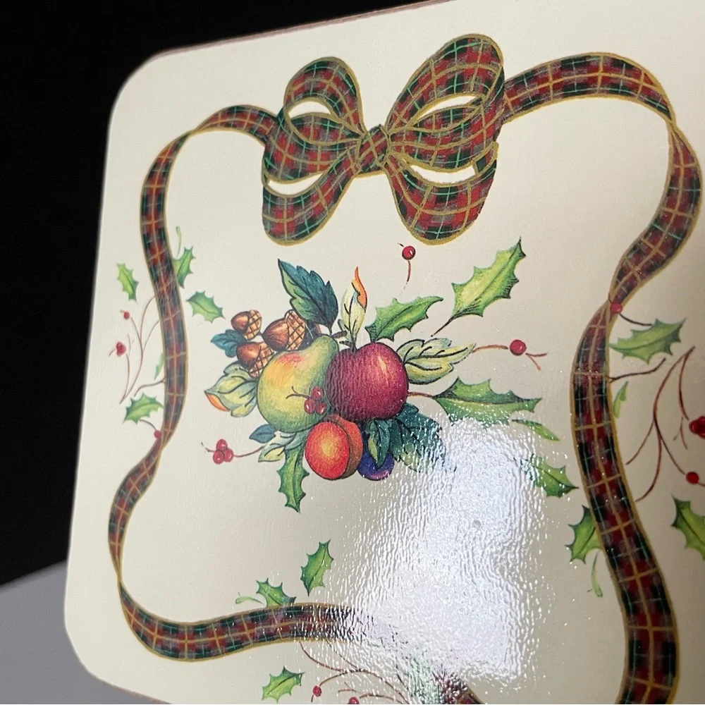 SET of 8 Holiday Nouveau Coasters by Lenox